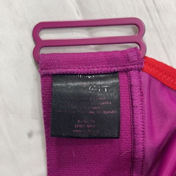 Women’s She Fit Multicolored Padded Athletic Zip Front Velcro Sports Bra CX10 - Picture 8 of 12